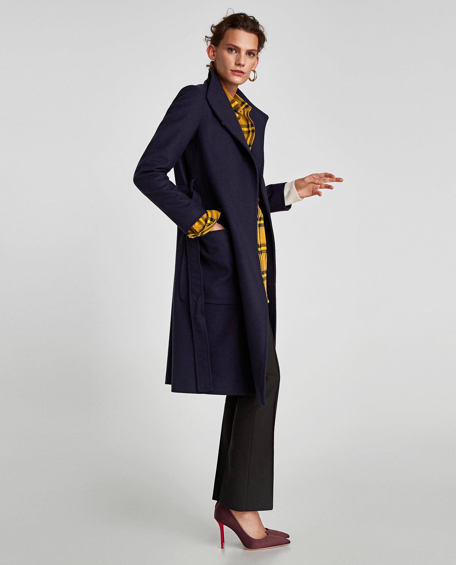 CROSSED COLLAR COAT WITH BELT – Dkr´s Jeans